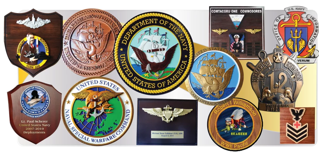 navy plaques
